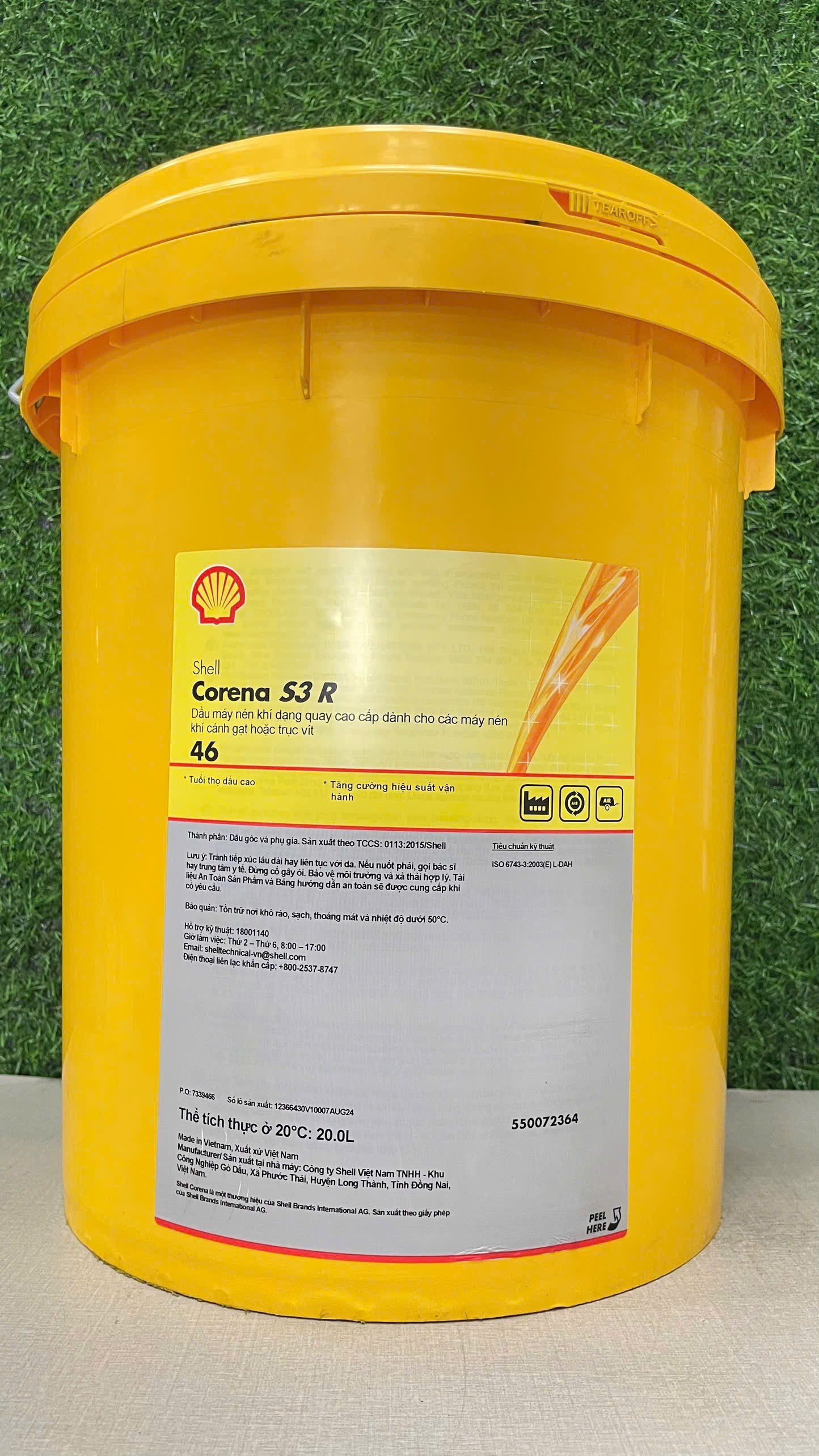 Dầu nhớt máy nén khí Shell Corena S3 R 46